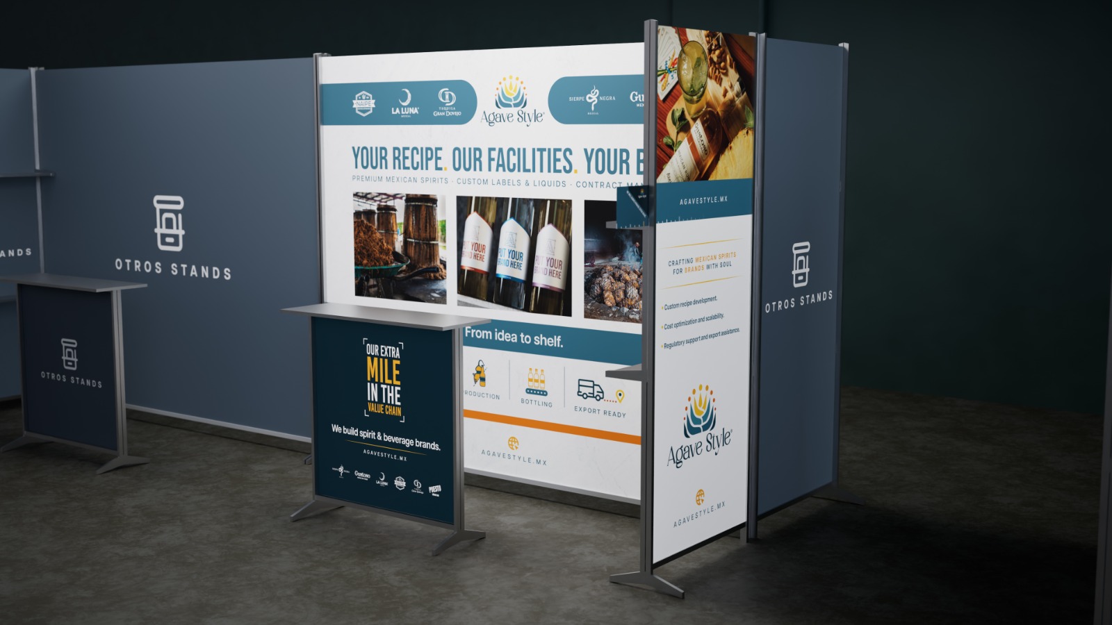 Render para Stand Agave Style