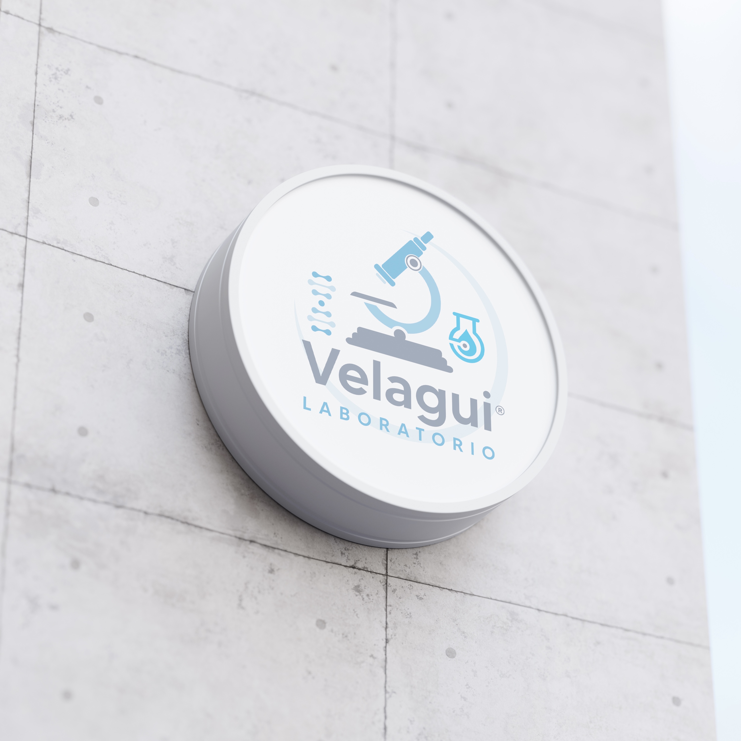 Laboratorios Velagui: Logotipo
