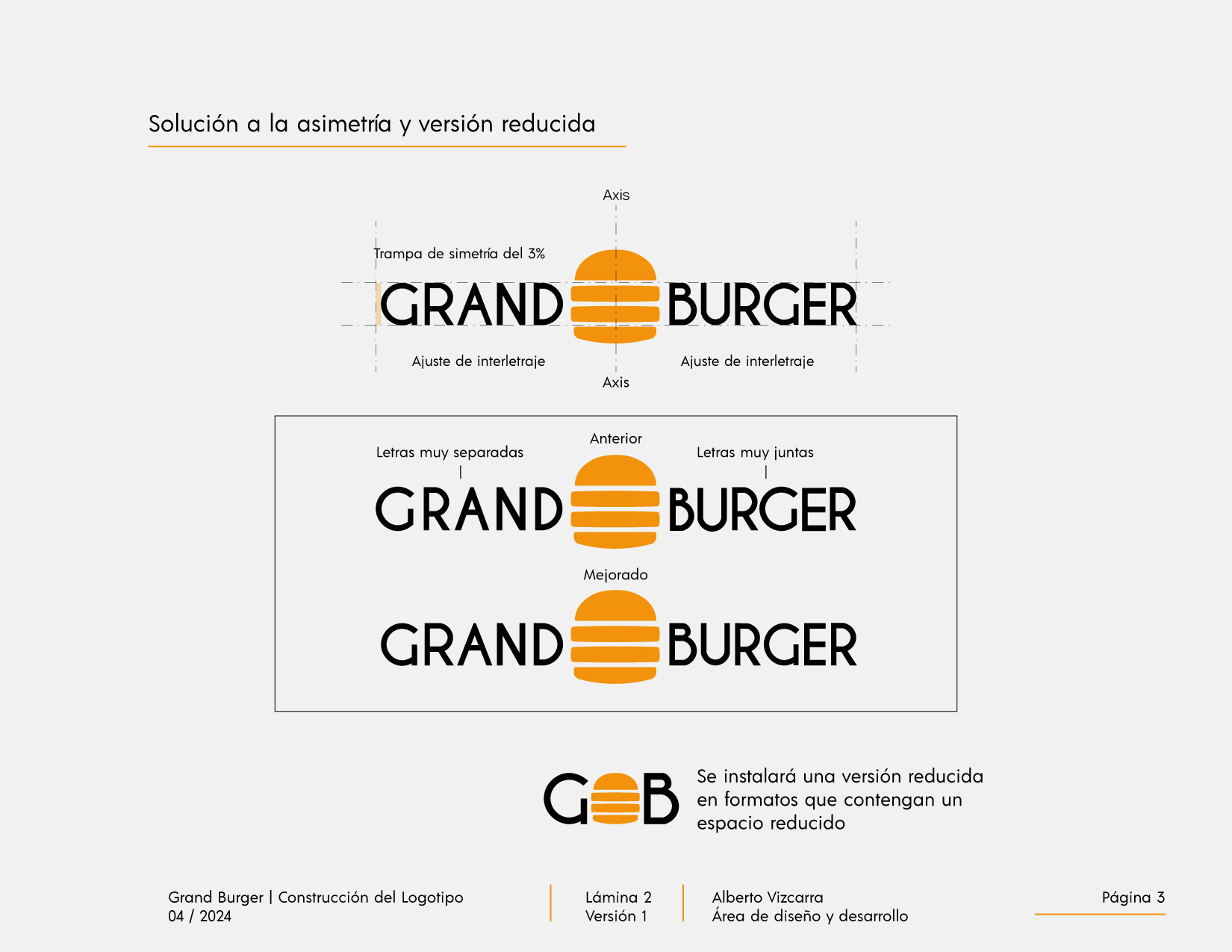 Identidad de marca Grand Burger Morelia
