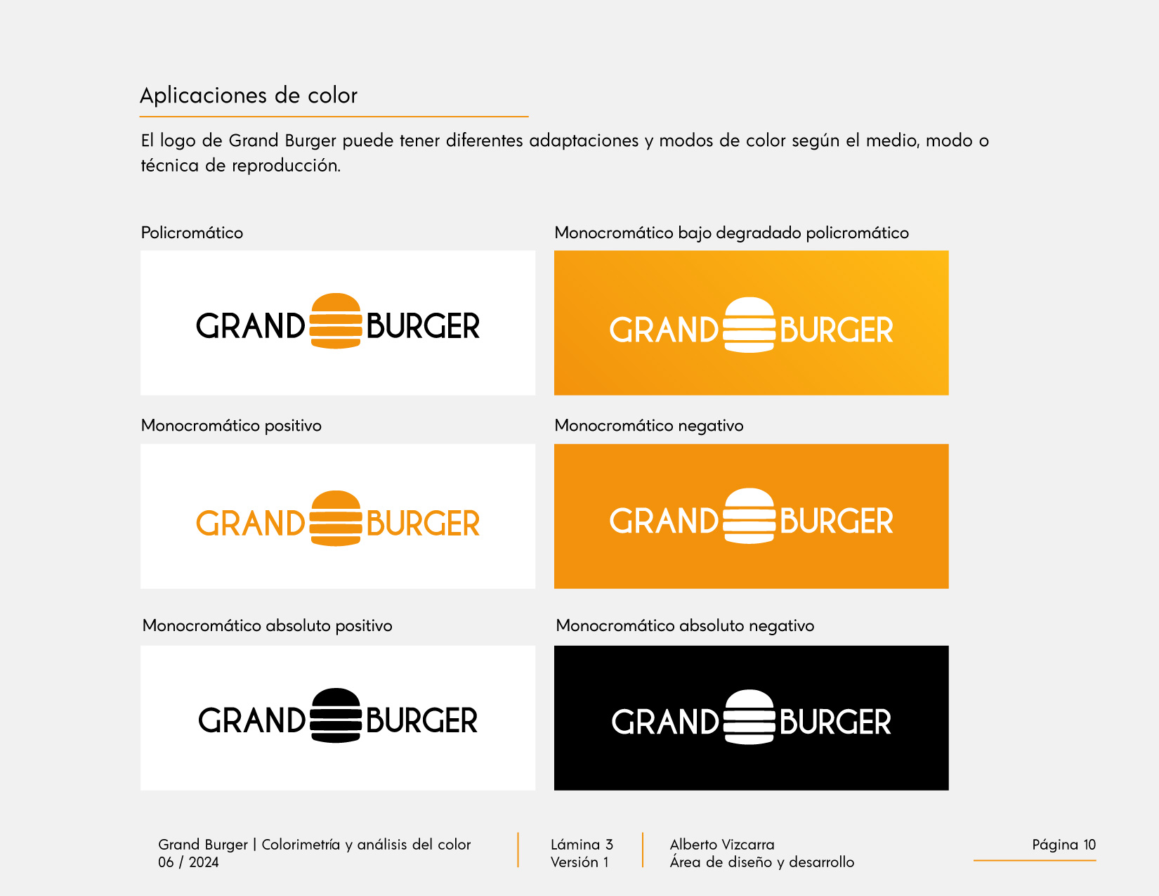 Identidad de marca Grand Burger Morelia