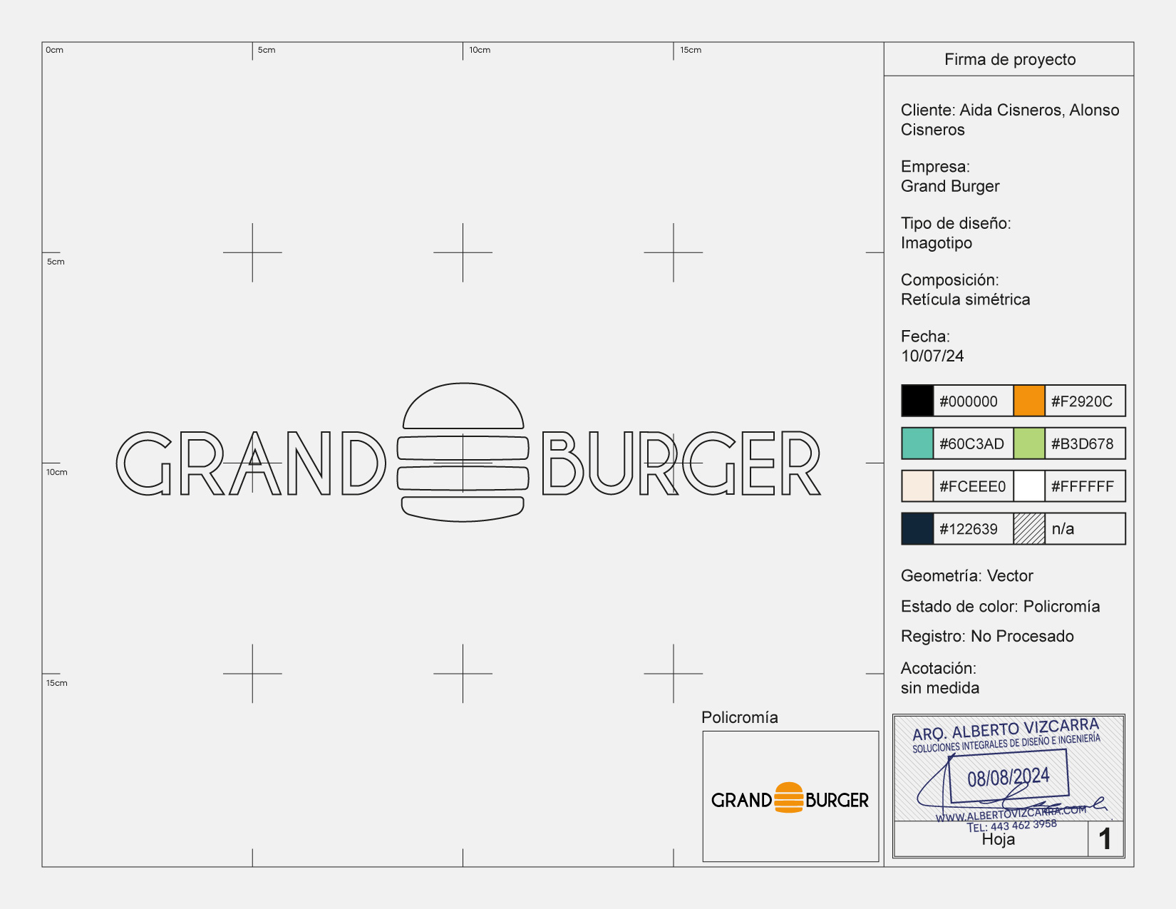 Identidad de marca Grand Burger Morelia