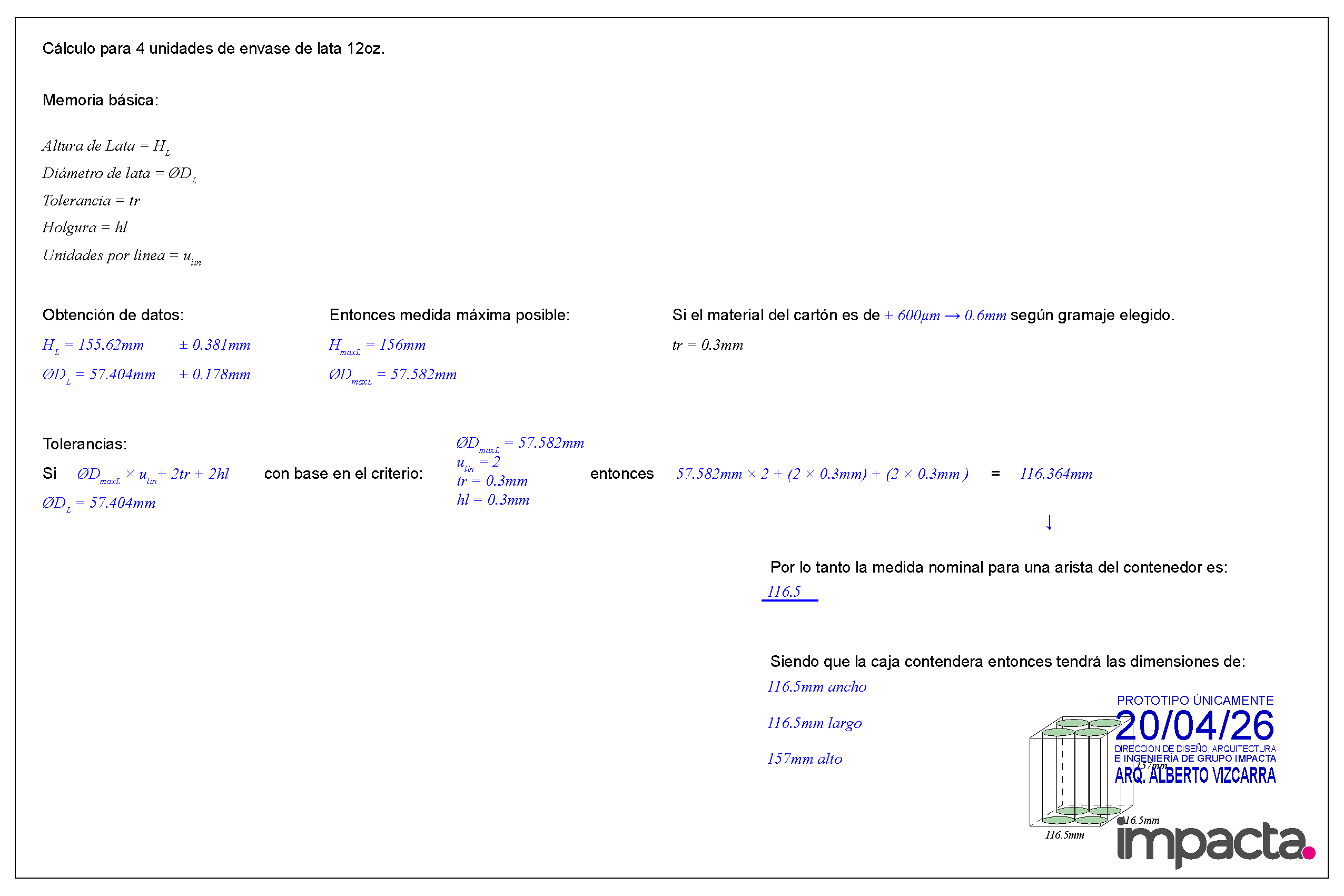 Diseño de 4pack Mexia